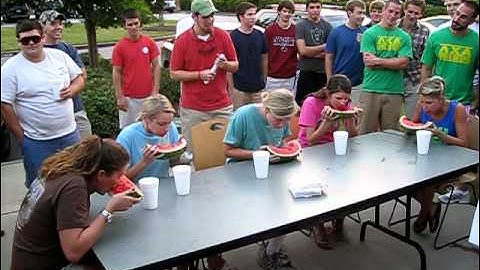 Lambda Chi Alpha Watermelon Bash 2010 Watermelon Eating Contest