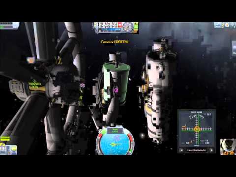 Interstellar Docking in Kerbal Space Program (potato quality)