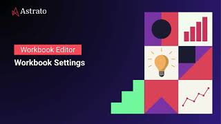 Workbook Editor | Workbook Settings