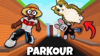 FIZEMOS PARKOUR NO ROBLOX PARA PEGAR BRAINROTS RAROS E OG...