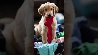Caught the laundry thief red-pawed! 🐾