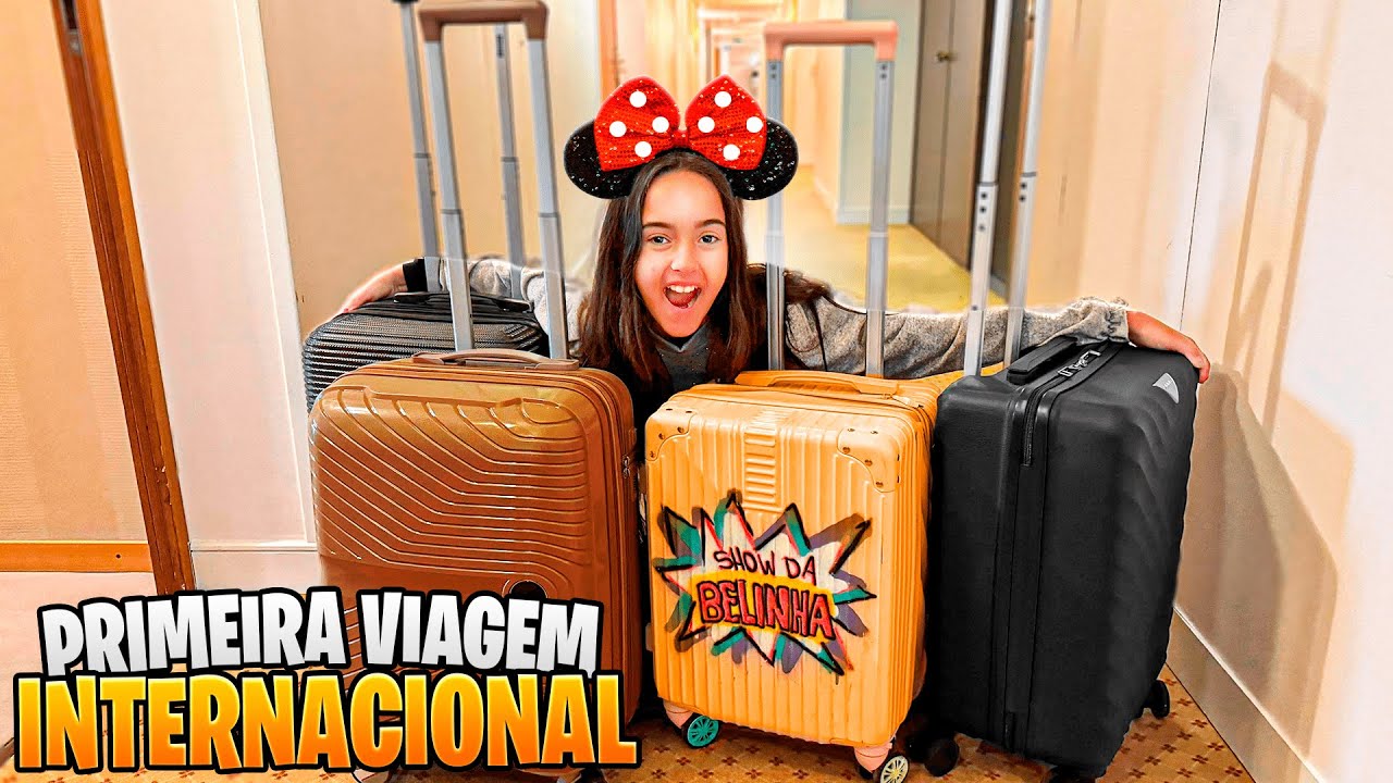 BELINHA FAZENDO AS MALAS PARA A PRIMEIRA VIAGEM INTERNACIONAL