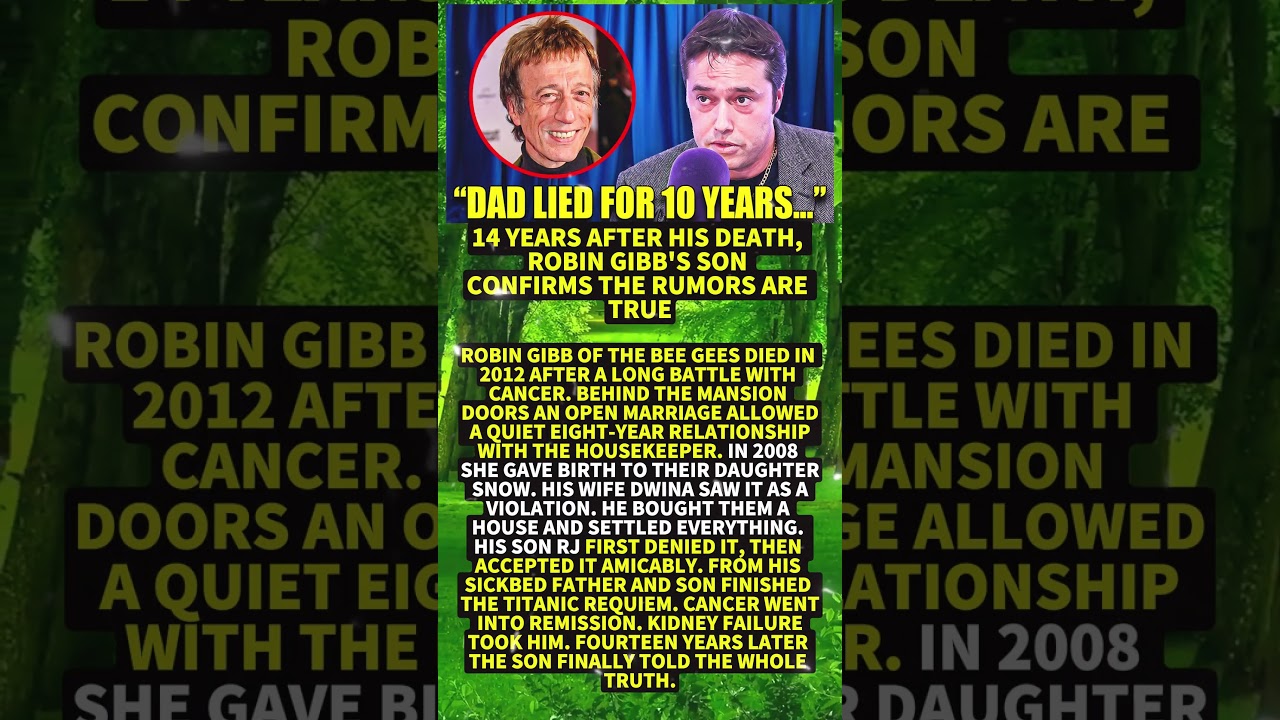 14 Years After His Death, Robin Gibb's Son Confirms the Rumors Are True #Shorts #viral - YouTube