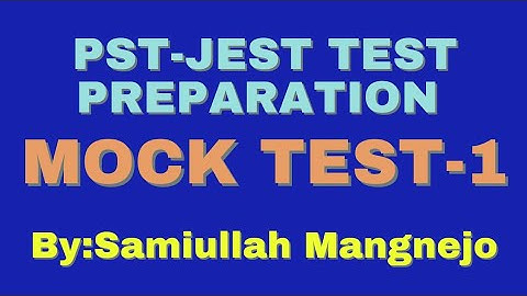 Online Mock Test-1 || Social Studies | PST-JEST TEST Preparation