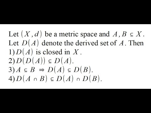 Metric Spaces :