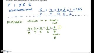 Permutations by Slots, Example 2