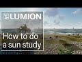 Lumion 12 tutorial: How to view natural lighting with a sun study