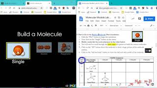 Tutorial for PhET Molecular Models Lab for Honors Chemistry