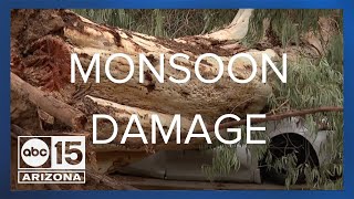 People left to clean up mess after heavy storms Thursday night