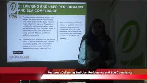 WhatsUp Gold Application Perfomance Monitor (APM) Product Overview by E-SPIN