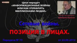 073. Сетевые войны ч.2. Позиция в лицах. (Информационные войны. Дмитрий Терехов) 073. Сетевые войны ч.2. Позиция в лицах. (Информационные войны. Дмитрий Терехов)