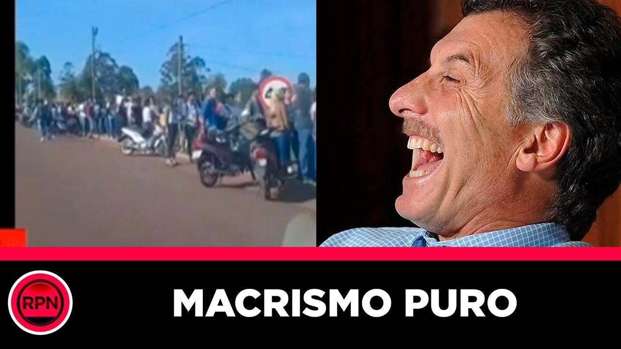 GRACIAS MACRI: 10 cuadras de fila para conseguir 15 puestos de trabajo revolucion popular 1+1=3