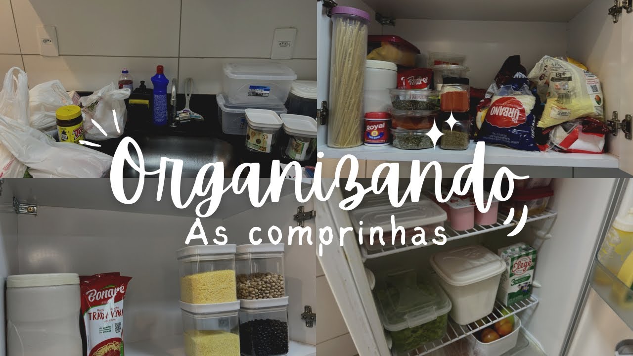 ORGANIZANDO AS COMPRINHAS DA CASA | morando sozinha aos 23 anos ✨