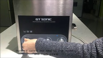 How to test a ultrasonic cleaner with good quality? - foil test