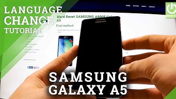 Languages Settings in SAMSUNG A500F Galaxy A5  - How to Change Language in Android
