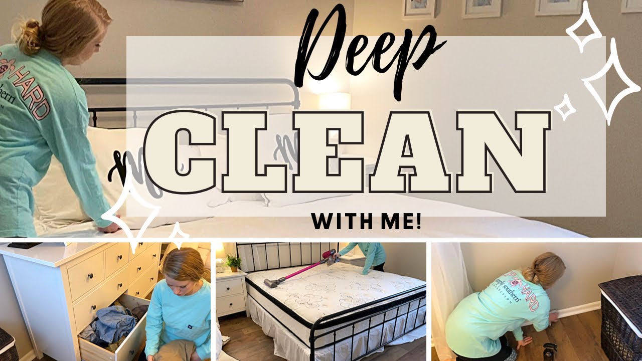 DEEP CLEAN WITH ME 2020 | CLEANING MOTIVATION | MASTER BEDROOM | STAY AT HOME MOM | FARMHOUSE