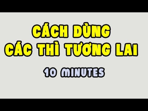 Các thì ở tương lai || 10 phút || grammar