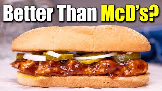 Homemade McRIB Sandwich | The Perfect Rib Burger Recipe