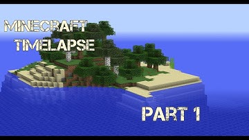 Getting started! - Minecraft timelapse - Survival island - Part 1
