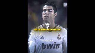 When Ronaldo Scored With One Eye 🤯☠️