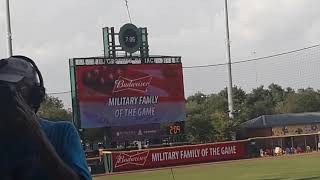 My Uncle Being Honored At Jacksonville Jumbo Shrimps Game