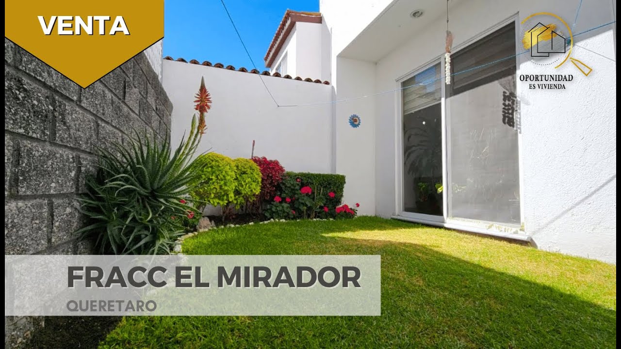 FRACC EL MIRADOR QUERETARO | $2,700,000 | 3 recámaras | Jardín | Alberca | INFO ⬇️