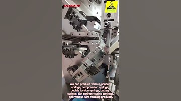 RNJ-1025 CNC spring machine #machine #cnc #factory #wireworks #automobile