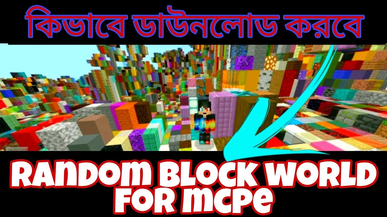 Minecraft but, full world is random blocks download for mcpe || random ...