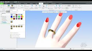 Design ring for sexy hand in Creo