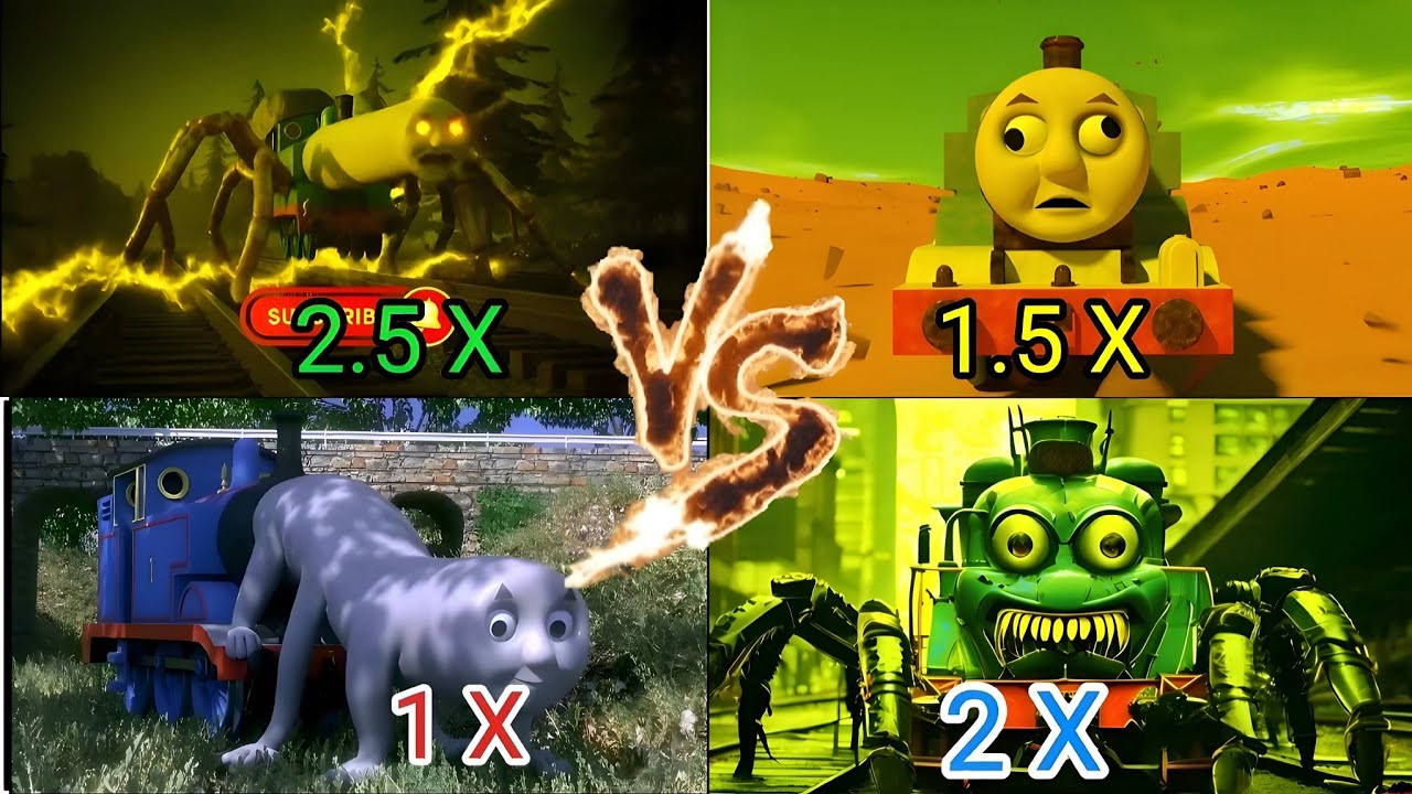 Cursed Thomas EXE vs Cho Cho Charles 🚂 TRAIN THOMAS EATER Coffin Dance Battle tiles hop 9