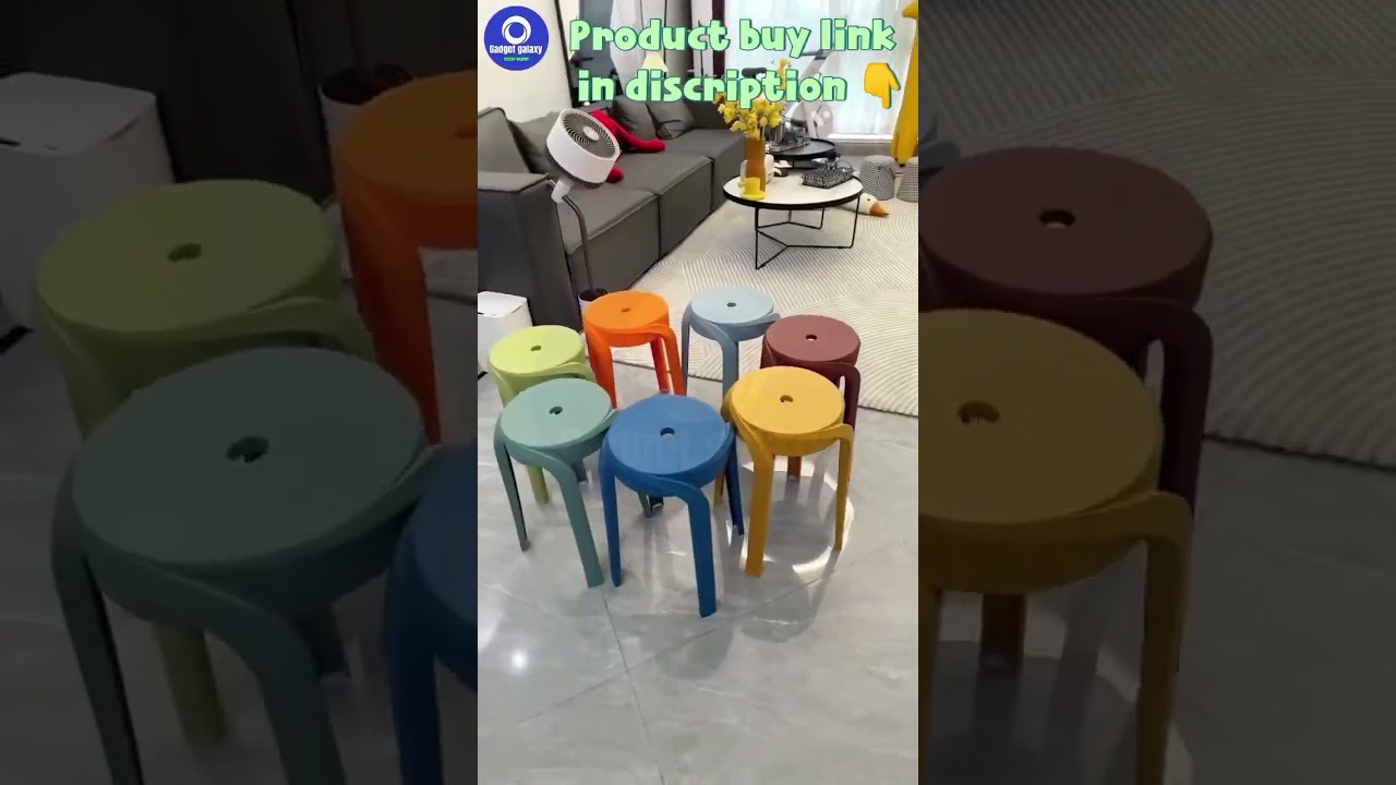 Round Velvet Stools Set of 4 Thickened Seat Chairs for Dining Kitchen Home Salon Stackable Stylish