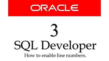 Oracle Database tutorials 3:How to enable Line numbers in SQL Developer.
