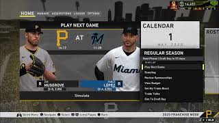 Pittsburgh pirates franchise on mlb the show 20: part 2 - one month
update