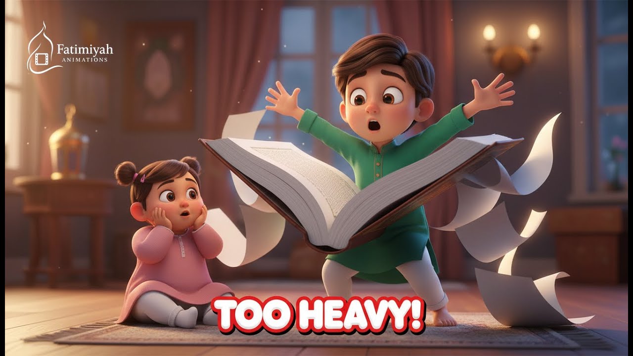 The Heavy Book and the Light Heart | A Mahe Ramadan Prayer Story for Kids