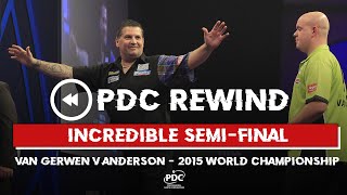 BRILLIANT SEMI-FINAL! Anderson v Van Gerwen | 2015 World Championship Semi Final