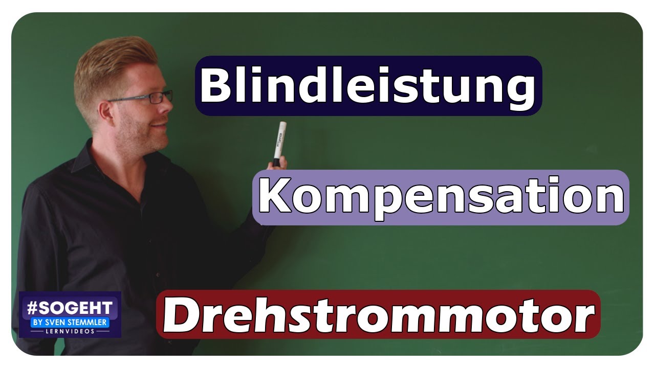 Vorschaubild zum Lernvideo "Kompensation von Blindleistung - Drehstrommotor - einfach und anschaulich erklärt"