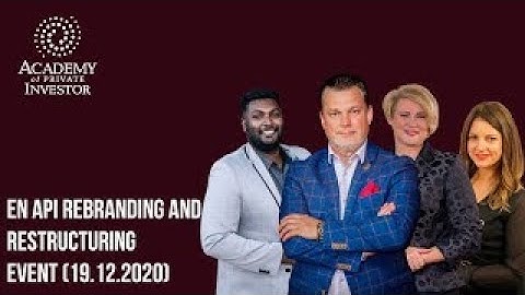 API rebranding and restructuring event (19-12-2020)