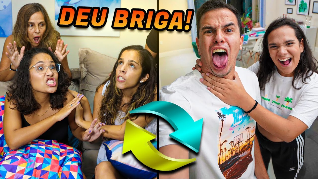 TROCAMOS DE FAMÍLIA POR UM DIA E DEU BRIGA - BIZARRO!