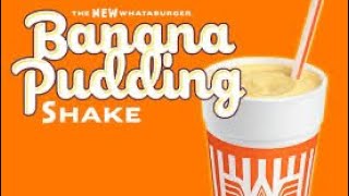 Whataburger Banana Pudding Milkshake Review by Must Or Bust 1,433 views 10 months ago 1 minute, 19 seconds
