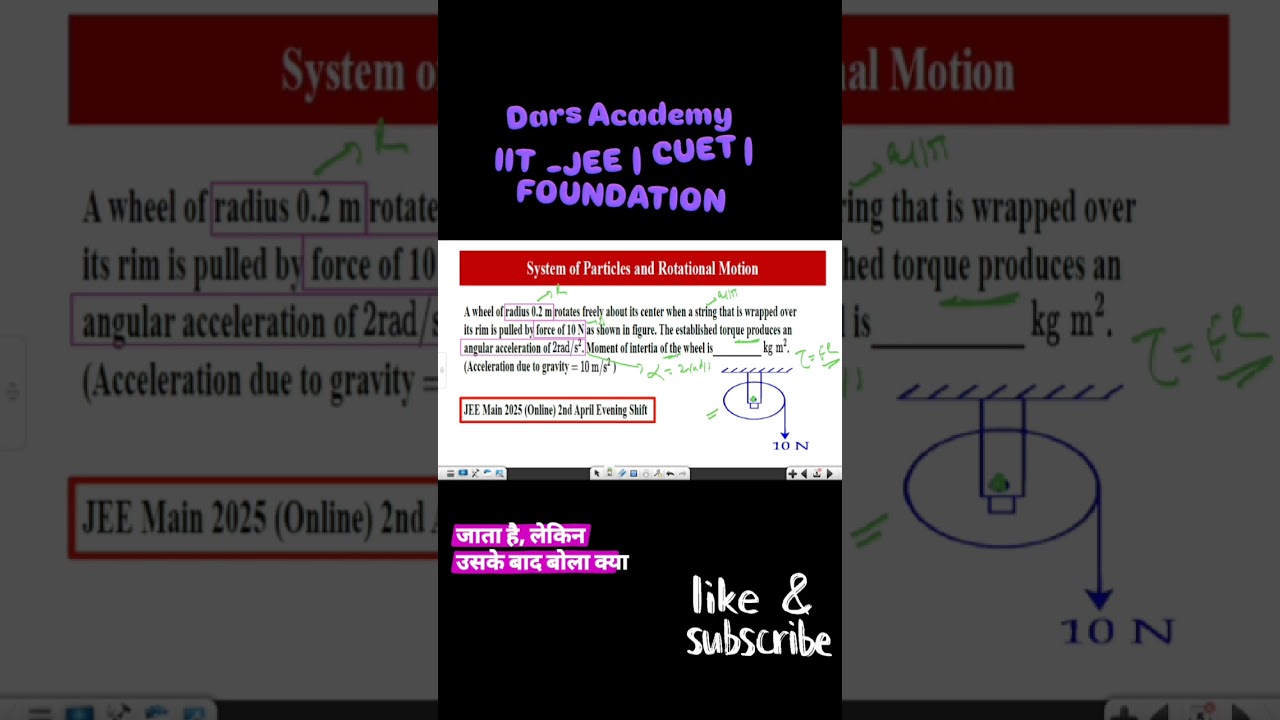System of Particles and Rotational motion 