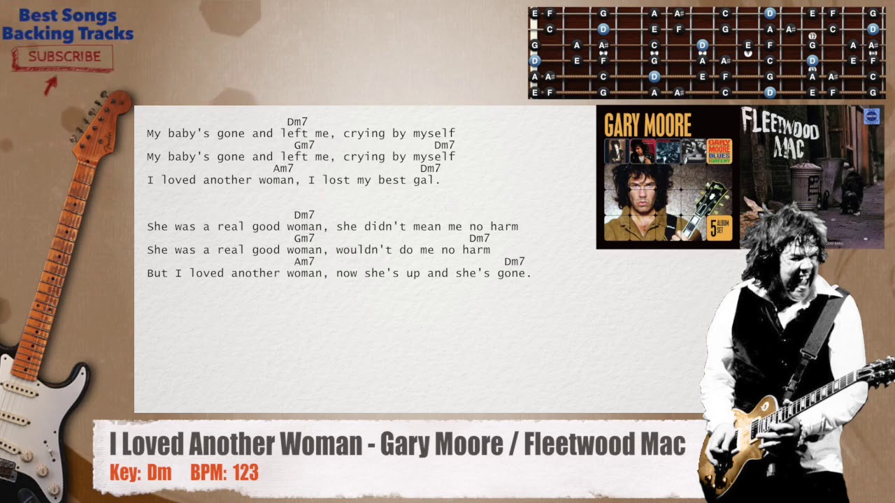 🎸 I Loved Another Woman - Gary Moore / Fleetwood Mac Guitar Backing ...
