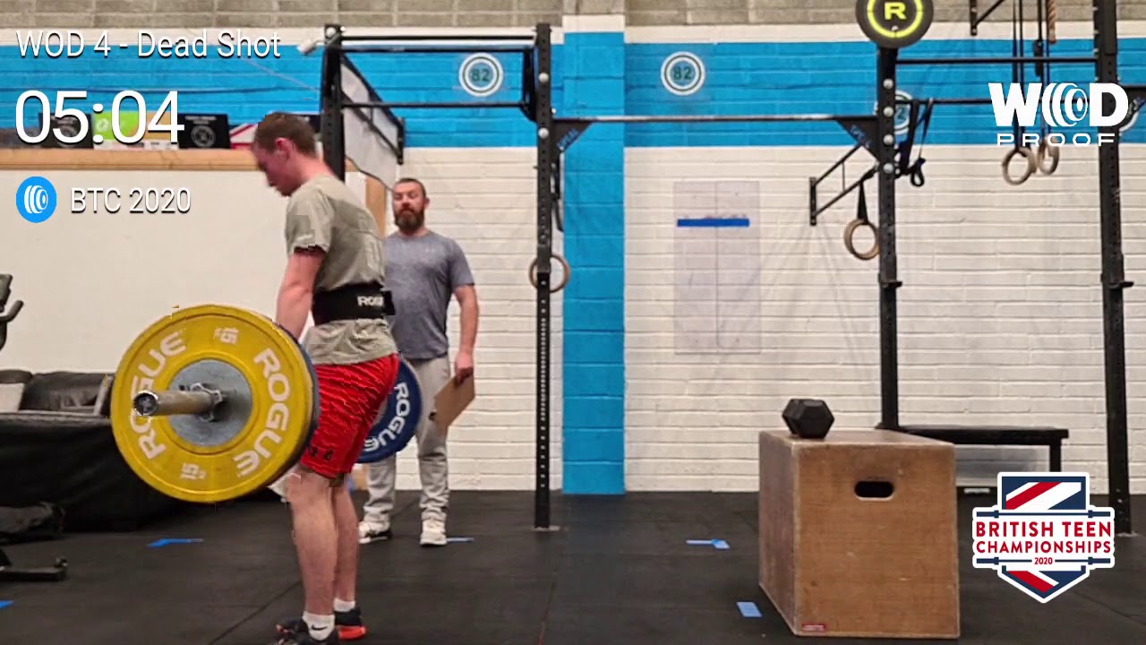 Patrick Linehan British Teen Championship finals wod4 Patrick Linehan 13/15 division ...