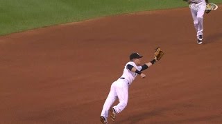 HOU@CWS: Beckham dives to snag a sharp line drive