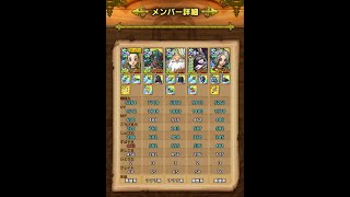 【ドラクエタクト】指揮者の神殿 イオＬｖ11 物理＆体技ステージ セーニャ 1凸 リィン 無凸 タクト能力 バギ Lv 108 (158%)