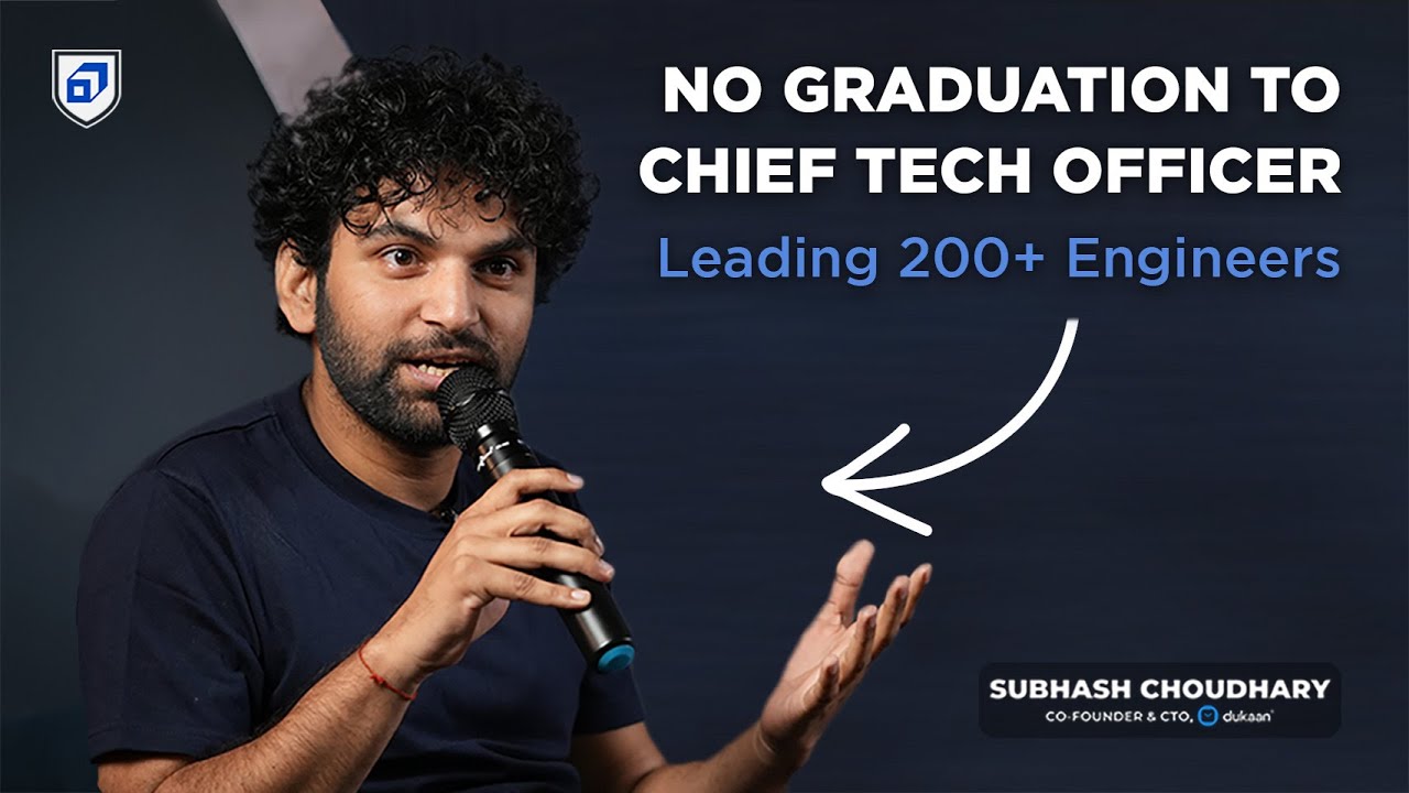 Tech Entrepreneurship Masterclass ft. Subhash, CTO @Dukaan