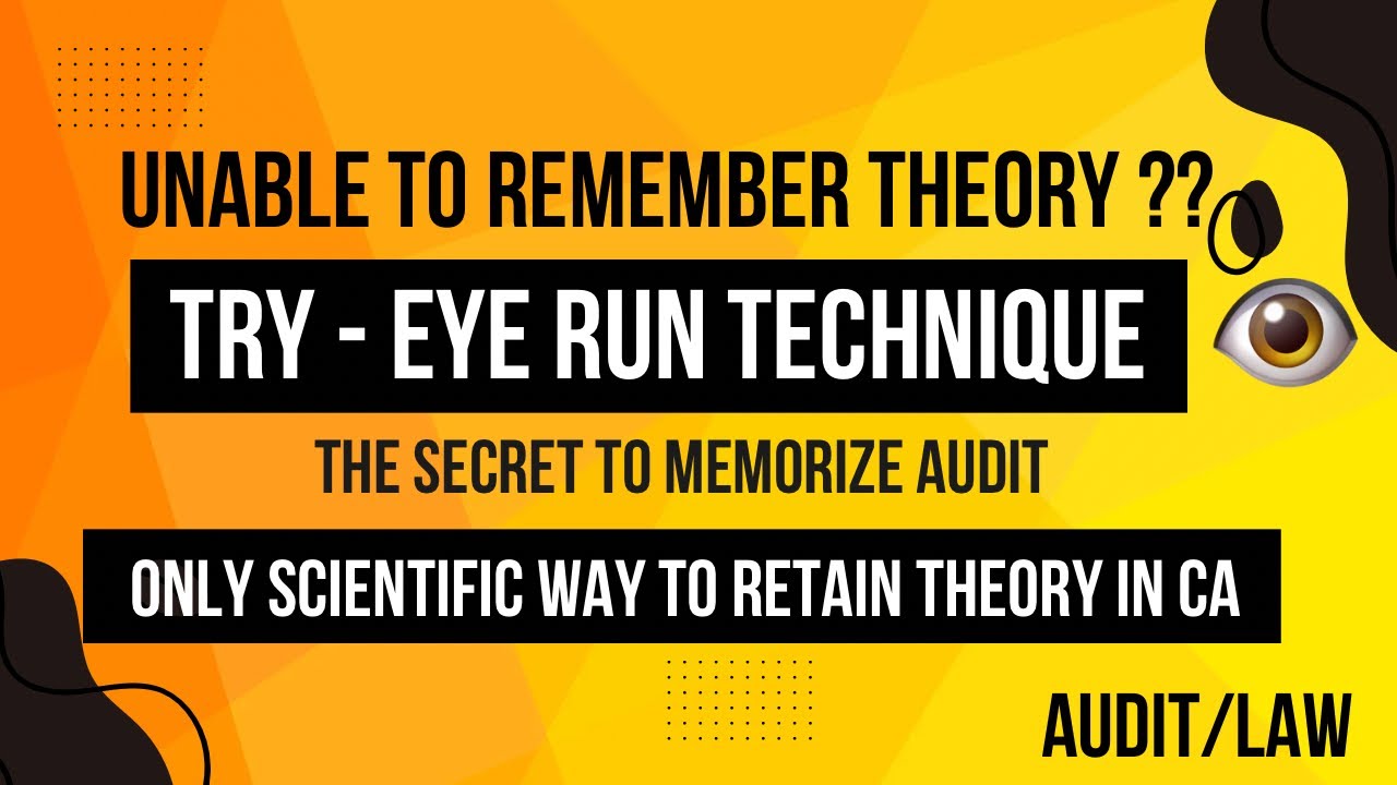 How to revise theory subjects in CA ? The correct approach to remember ...