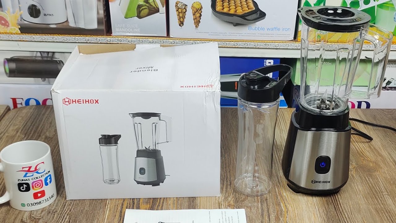 HEIHOX Juicer Blender 800ML with sports bottle, Premium quality juicer