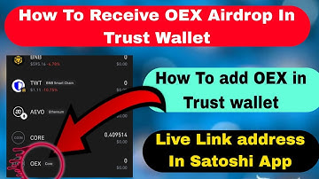How To Receive OEX Token In Trust Wallet || OEX Token withdrawal To trust Wallet | OpenEX to Wallet