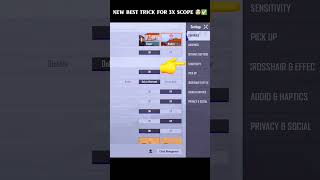 New Best Trick For 3X Quick Scope 🤯✅#pubg #pubgmobile #rain