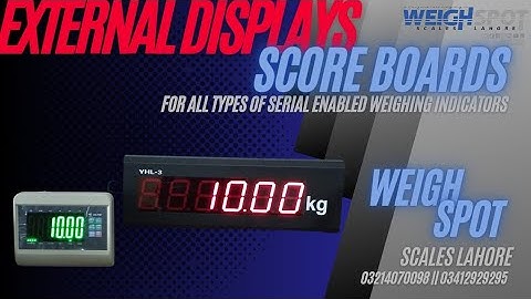 Extra Display for Weight Scales | Weighbridge Display | Scale Double Display | Weight Room | 4K